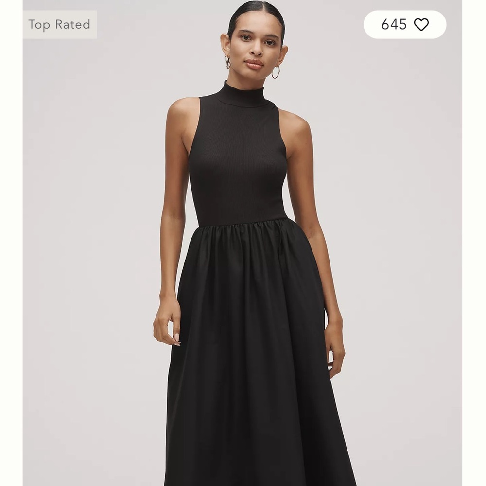 Reformation Sai Black Sleeveless Maxi Dress